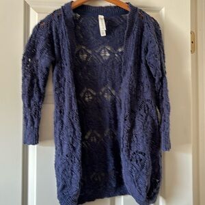 Aeropostale navy knit cardigan
